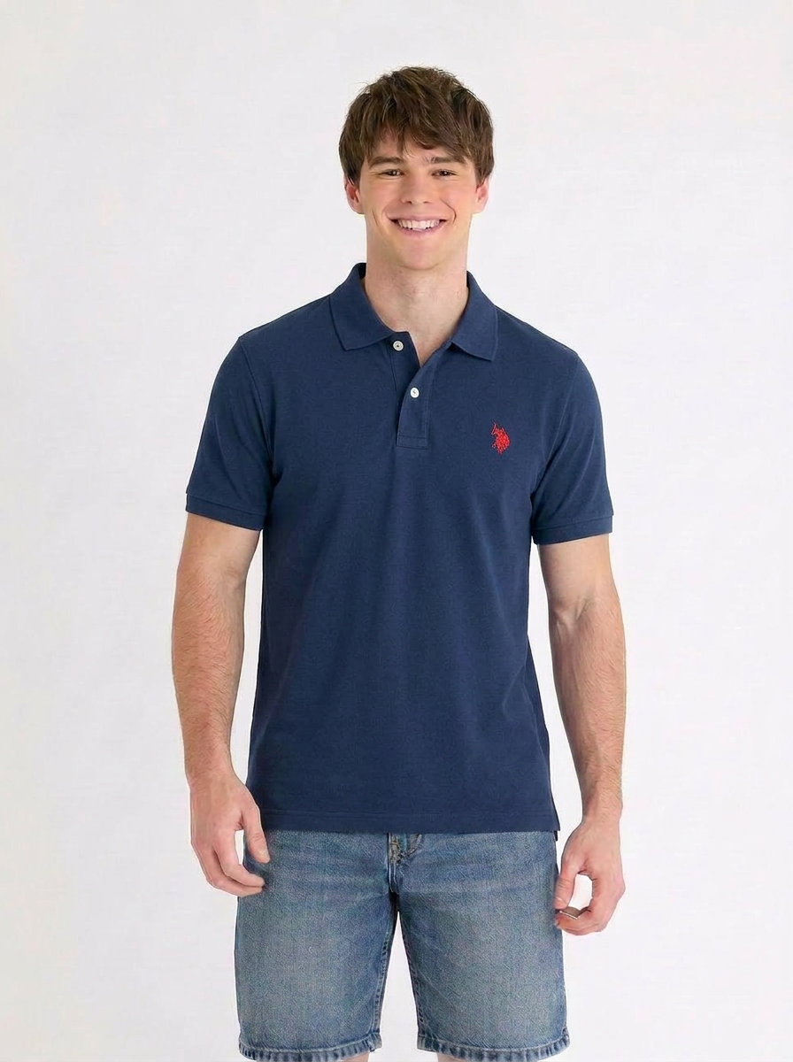 US Polo Breathable Cotton Pique Polo Shirt