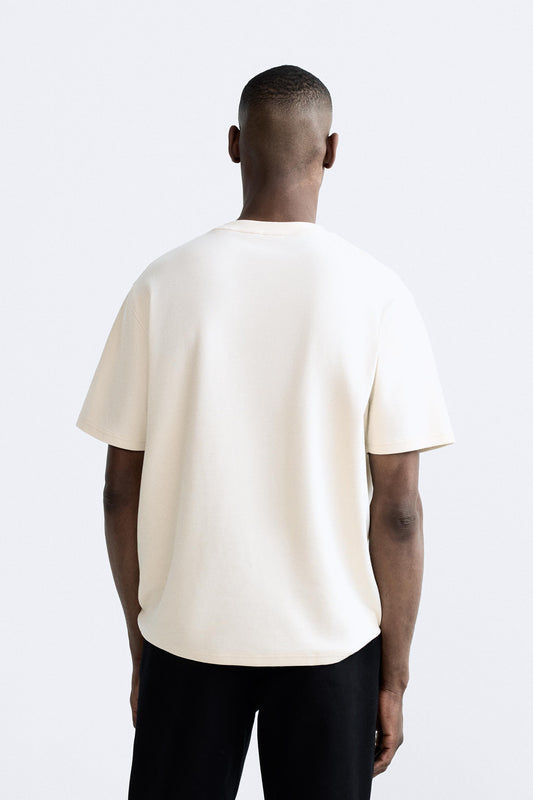 Zara Jacquard Textured Oversized T-shirt