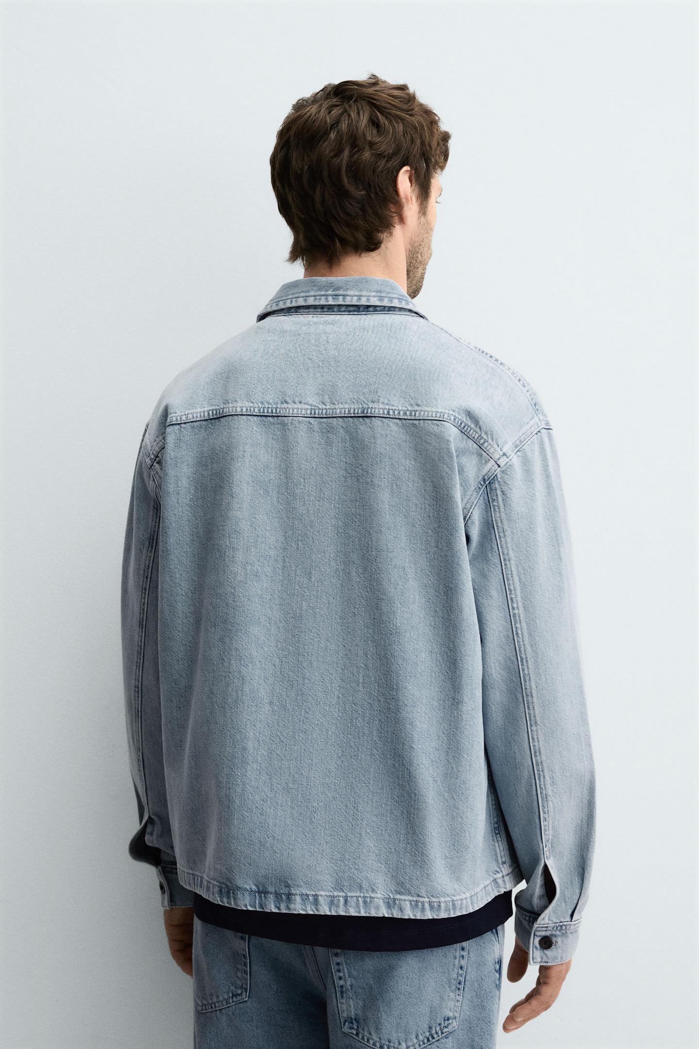 ZARA Heavy Boxy Fit Denim Shirt