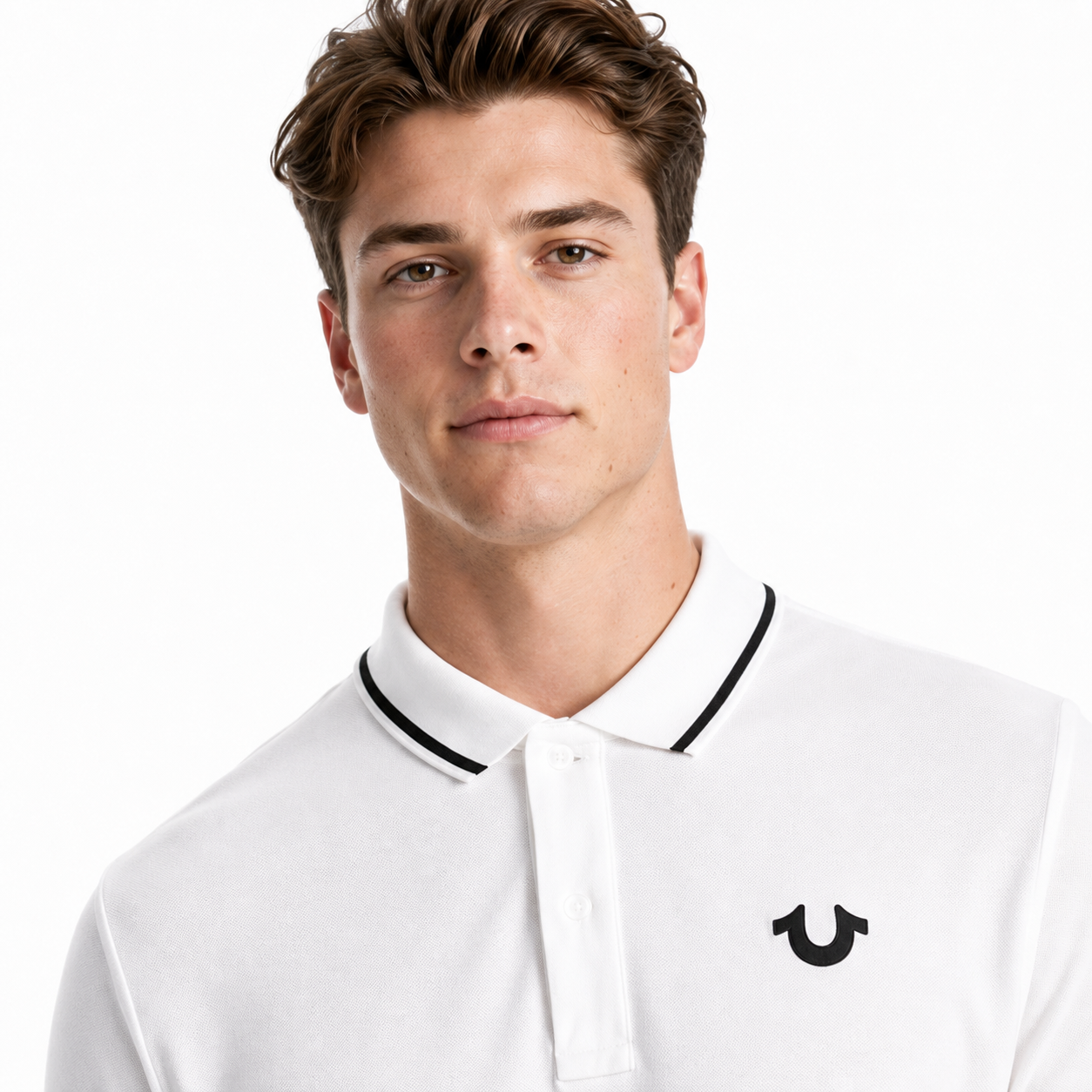 True Religion Slim Fit logo polo shirt