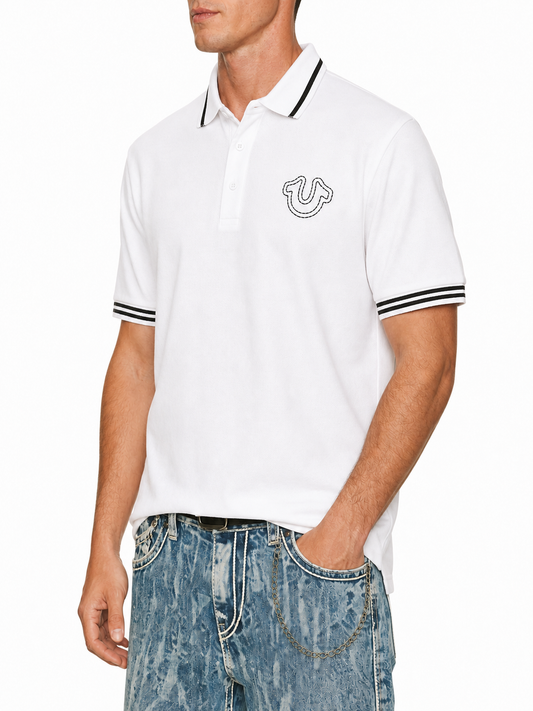 True Religion logo polo shirt