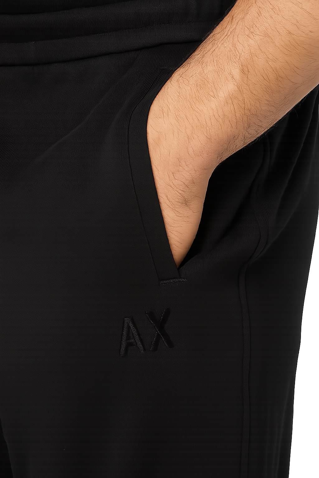 armani exchange sweatpants regular fit - black