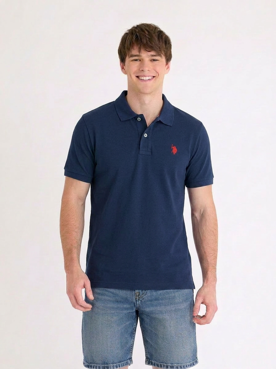 US Polo Breathable Cotton Pique Polo Shirt
