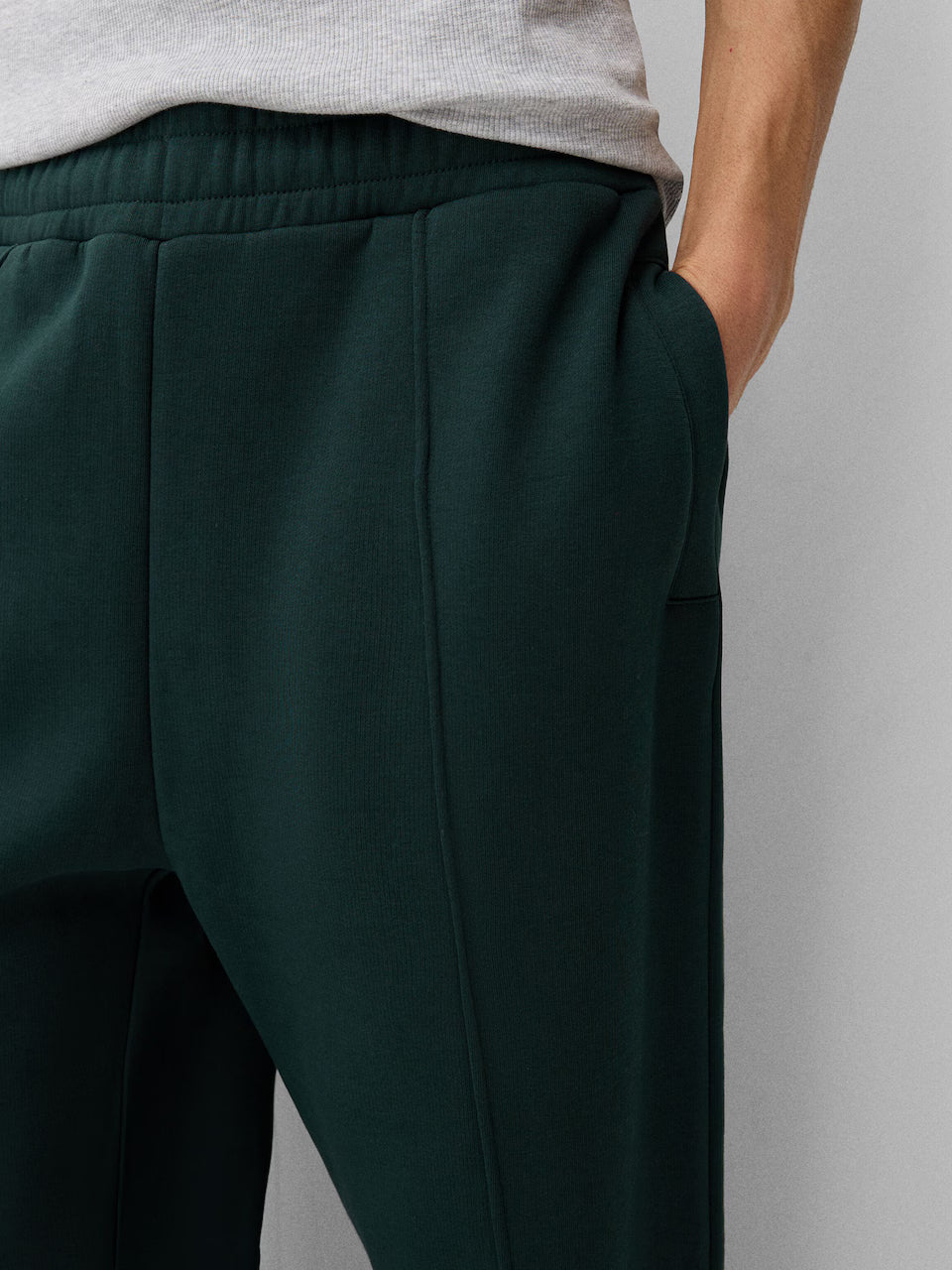 Bershka wide leg sweatpants - Dark green