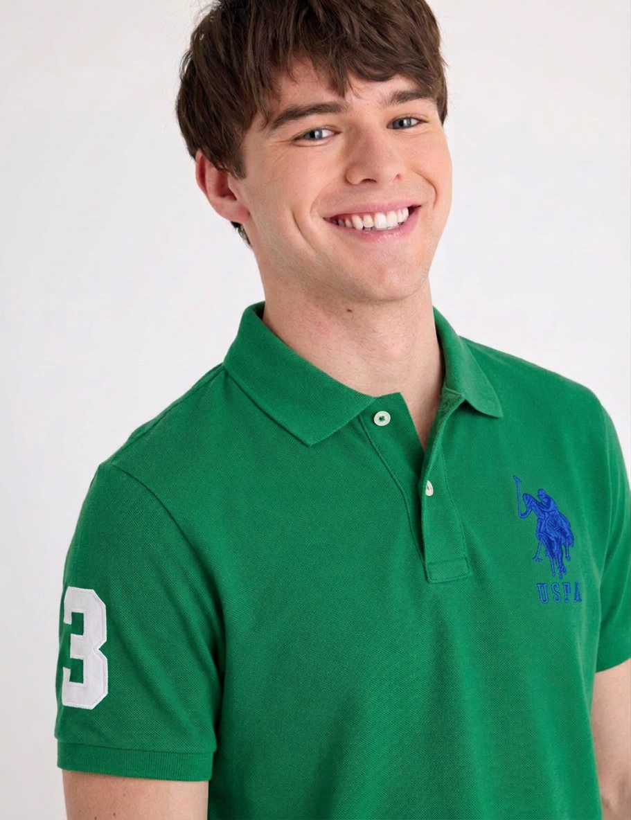US Polo Breathable Cotton Pique Polo Shirt