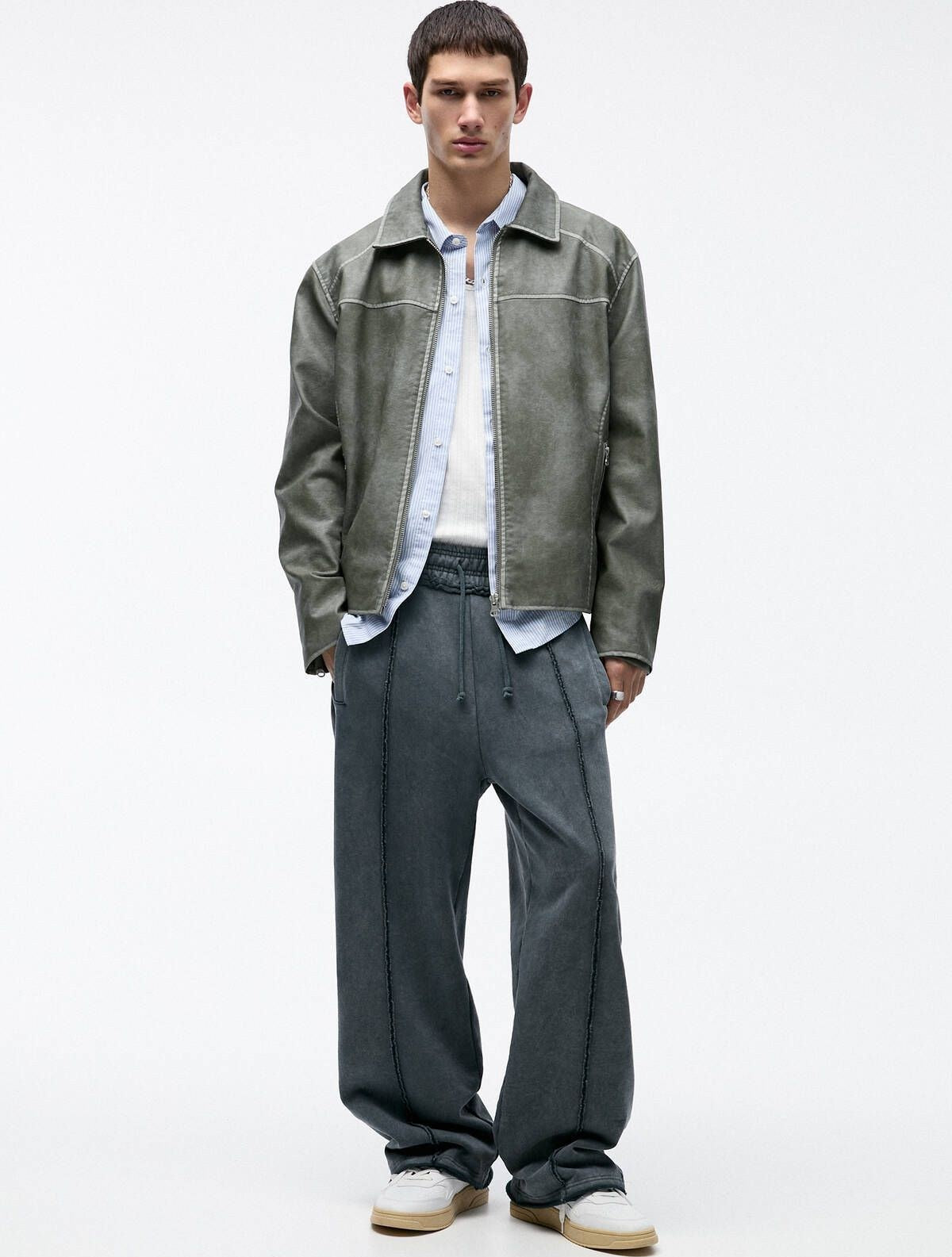 Pull&Bear Faux Leather Jacket