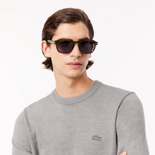 Lacoste Crewneck Lightweight Wool Sweater