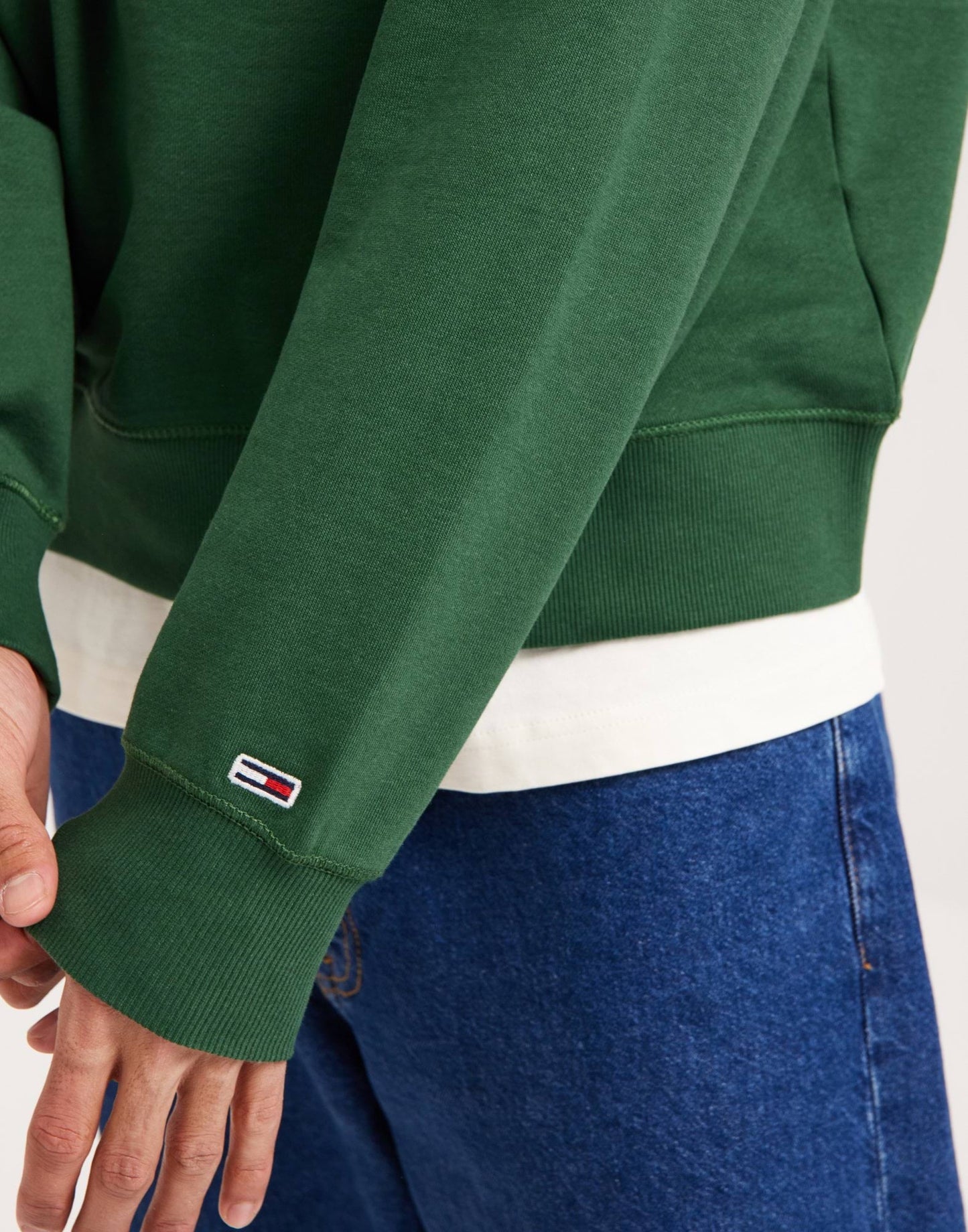 Tommy Jeans Crewneck Lightweight Boxi Fit - Green