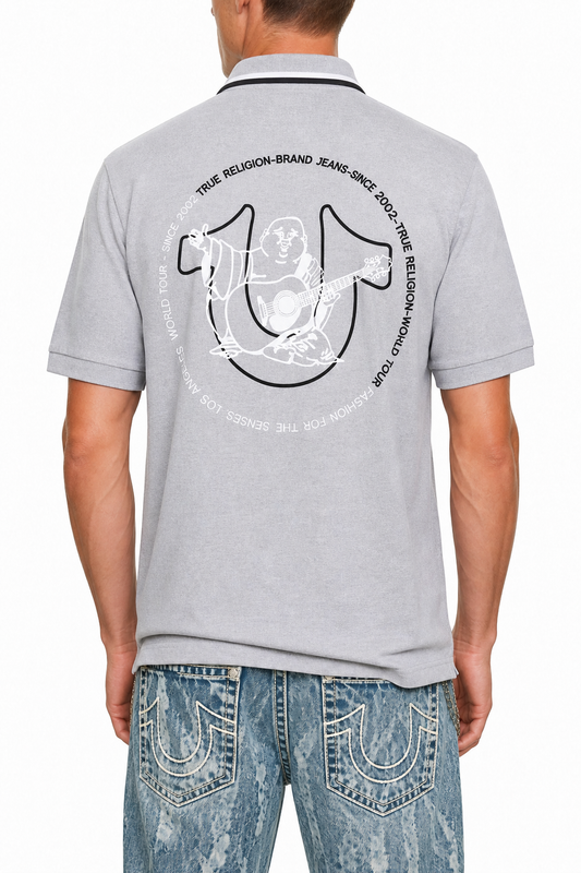 True Religion logo polo shirt