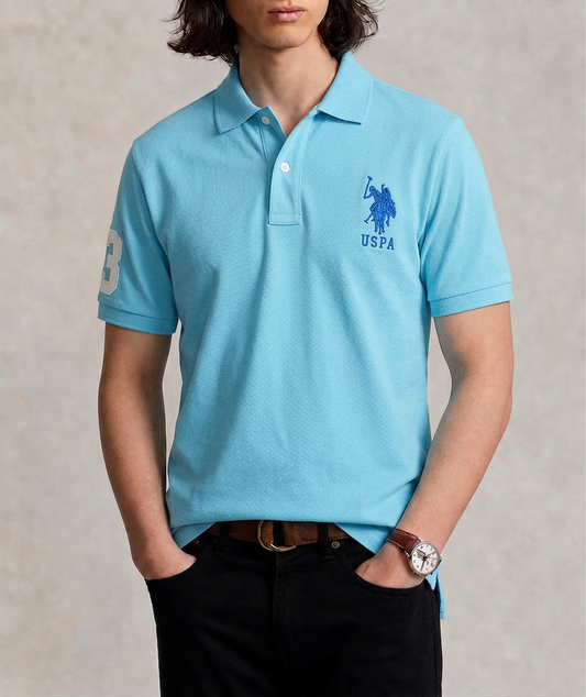 US Polo Breathable Cotton Pique Polo Shirt