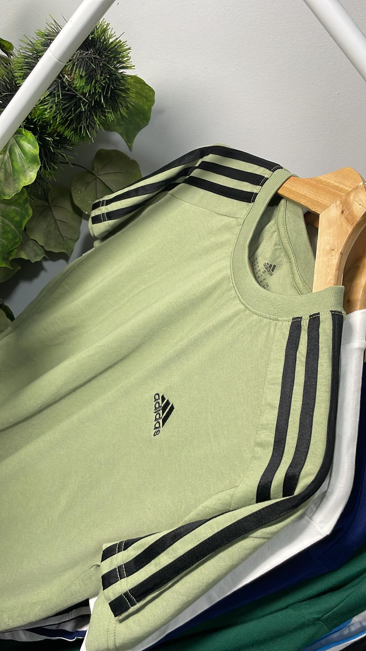 Adidas Essentials Single 3S Tee - Green