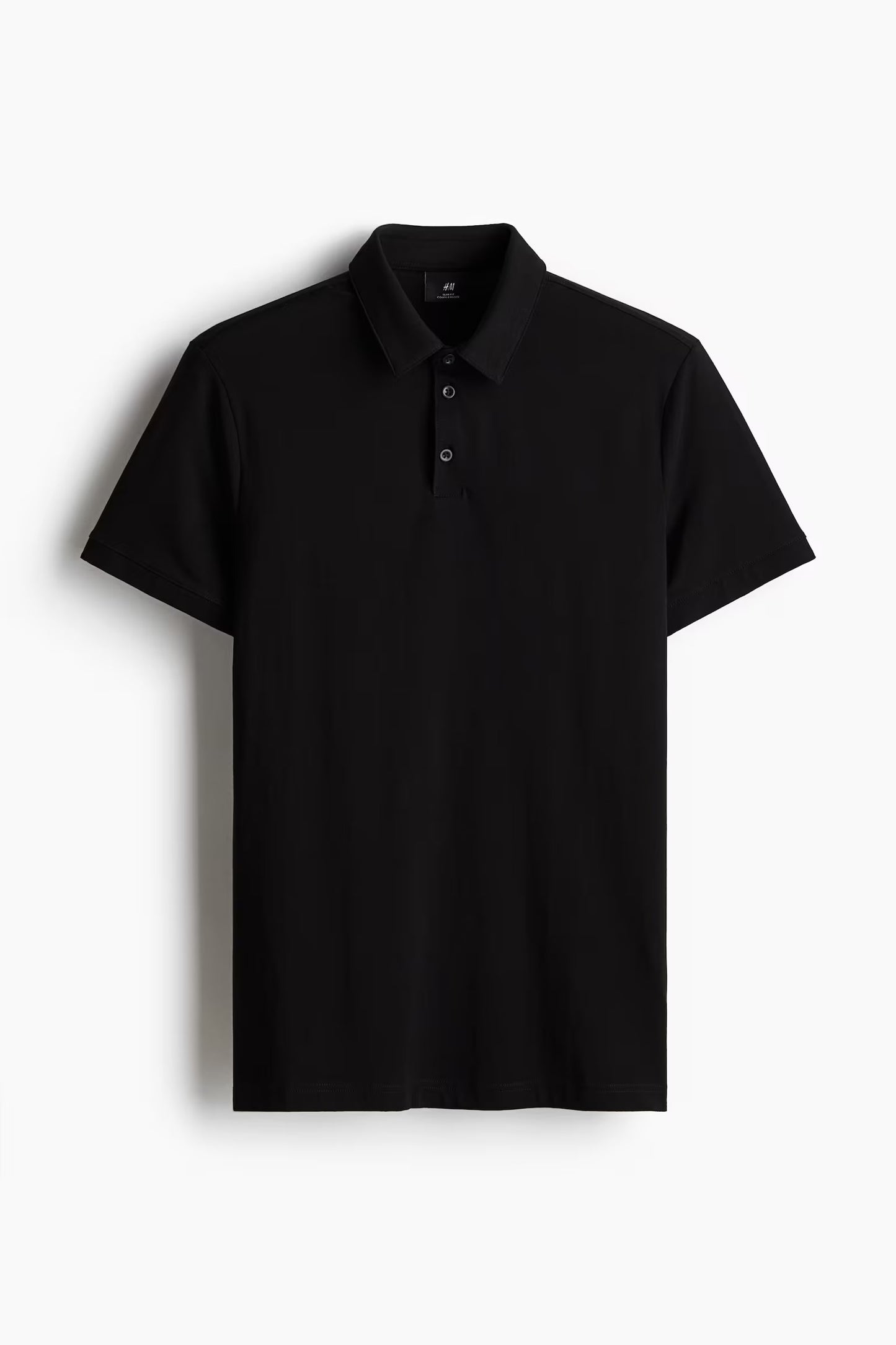 H&M Slim-Fit Polo Shirt Black