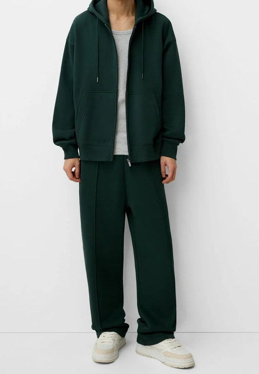 Bershka wide leg sweatpants - Dark green