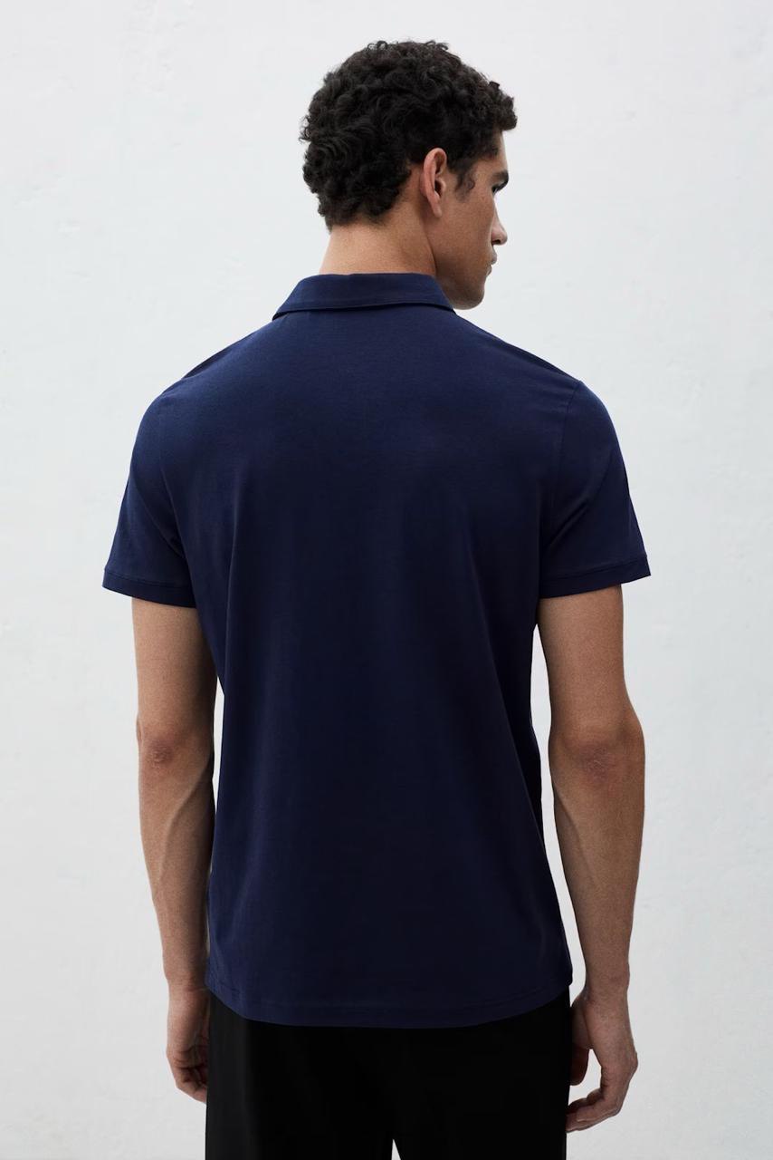 H&M Slim-Fit Polo Shirt NavyBlue