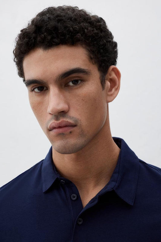 H&M Slim-Fit Polo Shirt NavyBlue