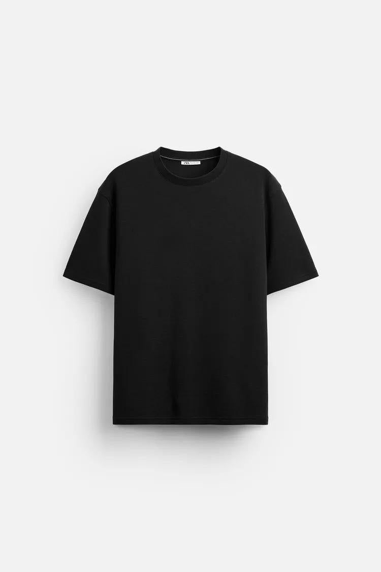 Zara Jacquard Textured Oversized T-shirt