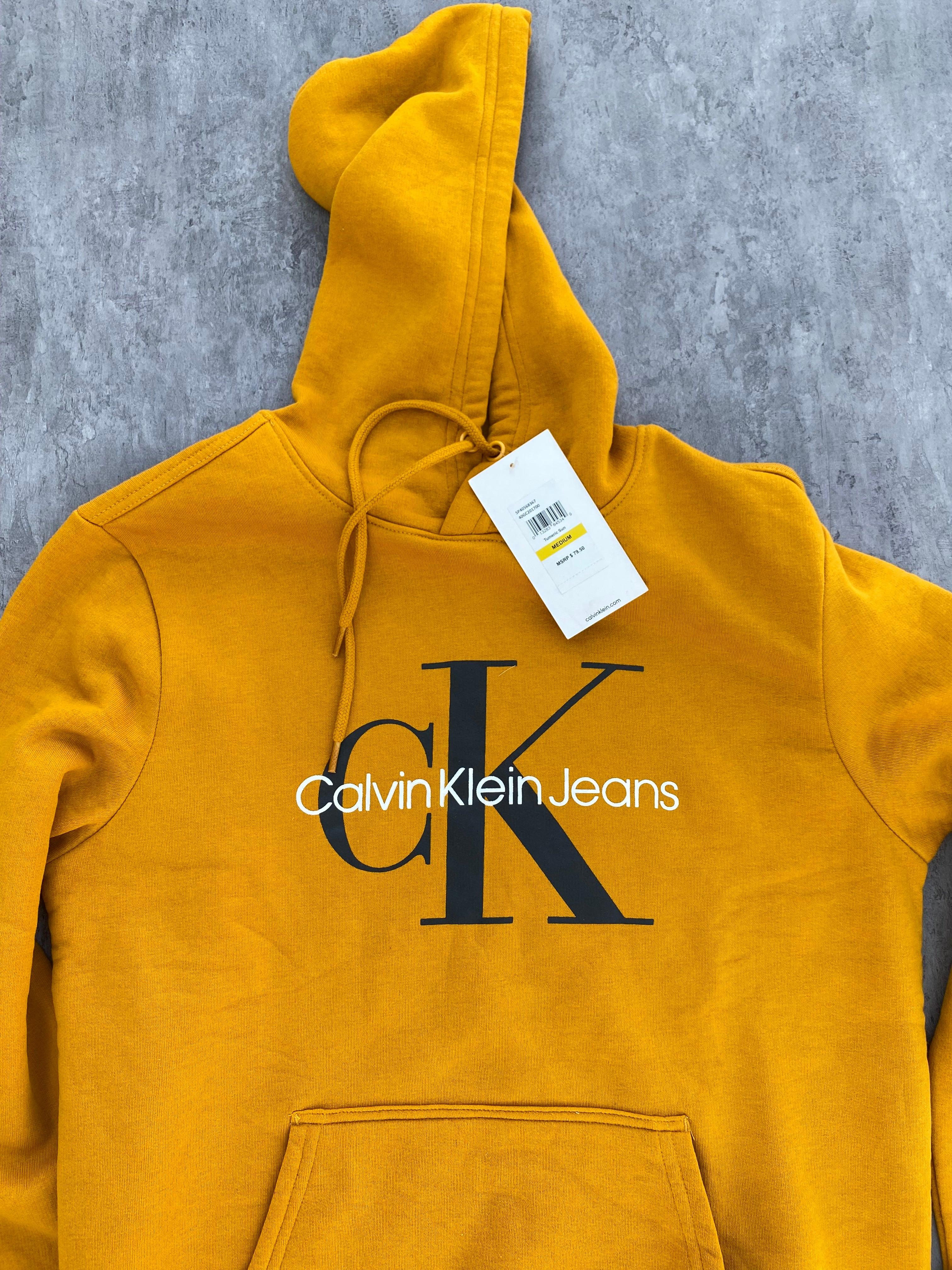 Calvin Klein Jeans Essential Hoodie - Mustard Yellow