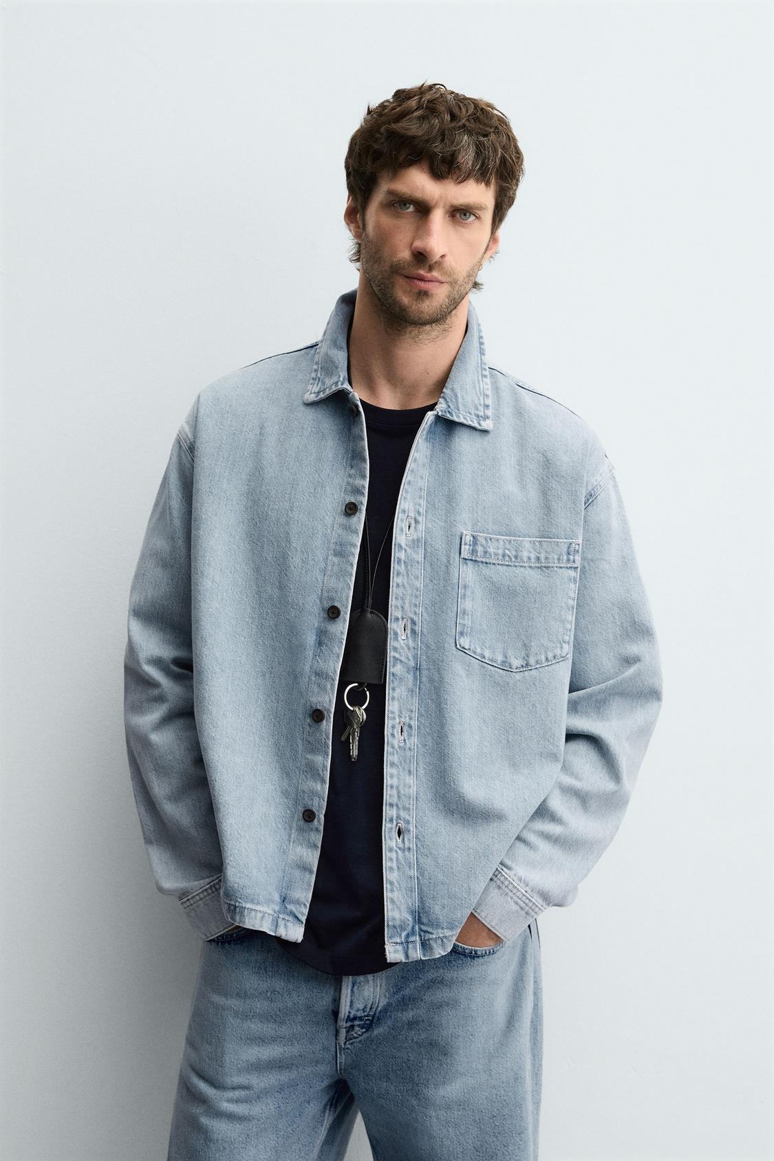 ZARA Heavy Boxy Fit Denim Shirt