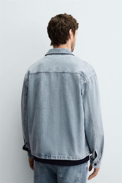 ZARA Heavy Boxy Fit Denim Shirt