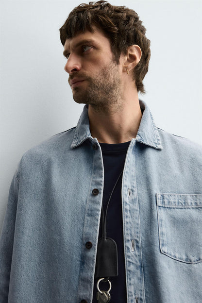 ZARA Heavy Boxy Fit Denim Shirt