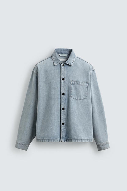 ZARA Heavy Boxy Fit Denim Shirt