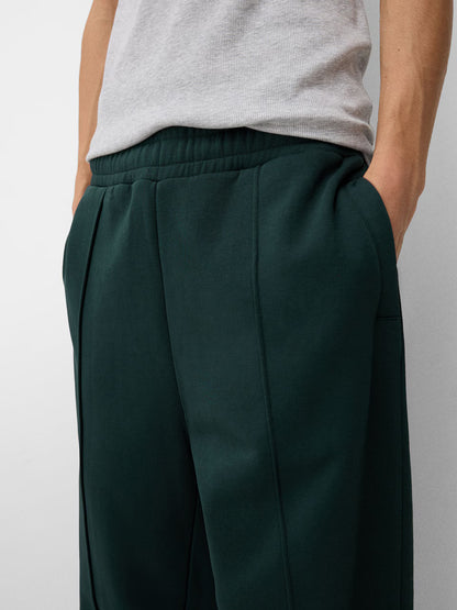 Bershka wide leg sweatpants - Dark green