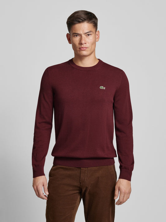 Lacoste Crewneck Lightweight Wool Sweater