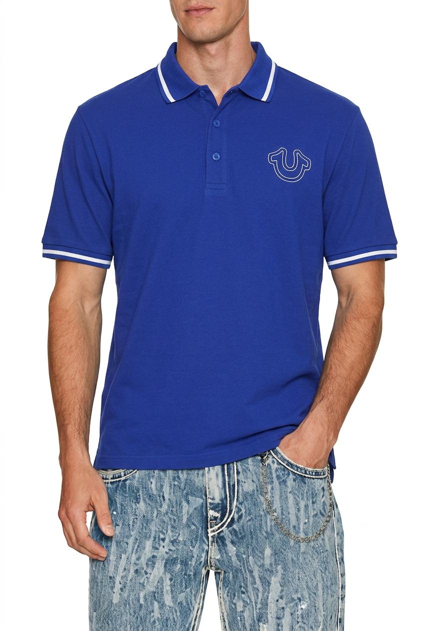 True Religion logo polo shirt