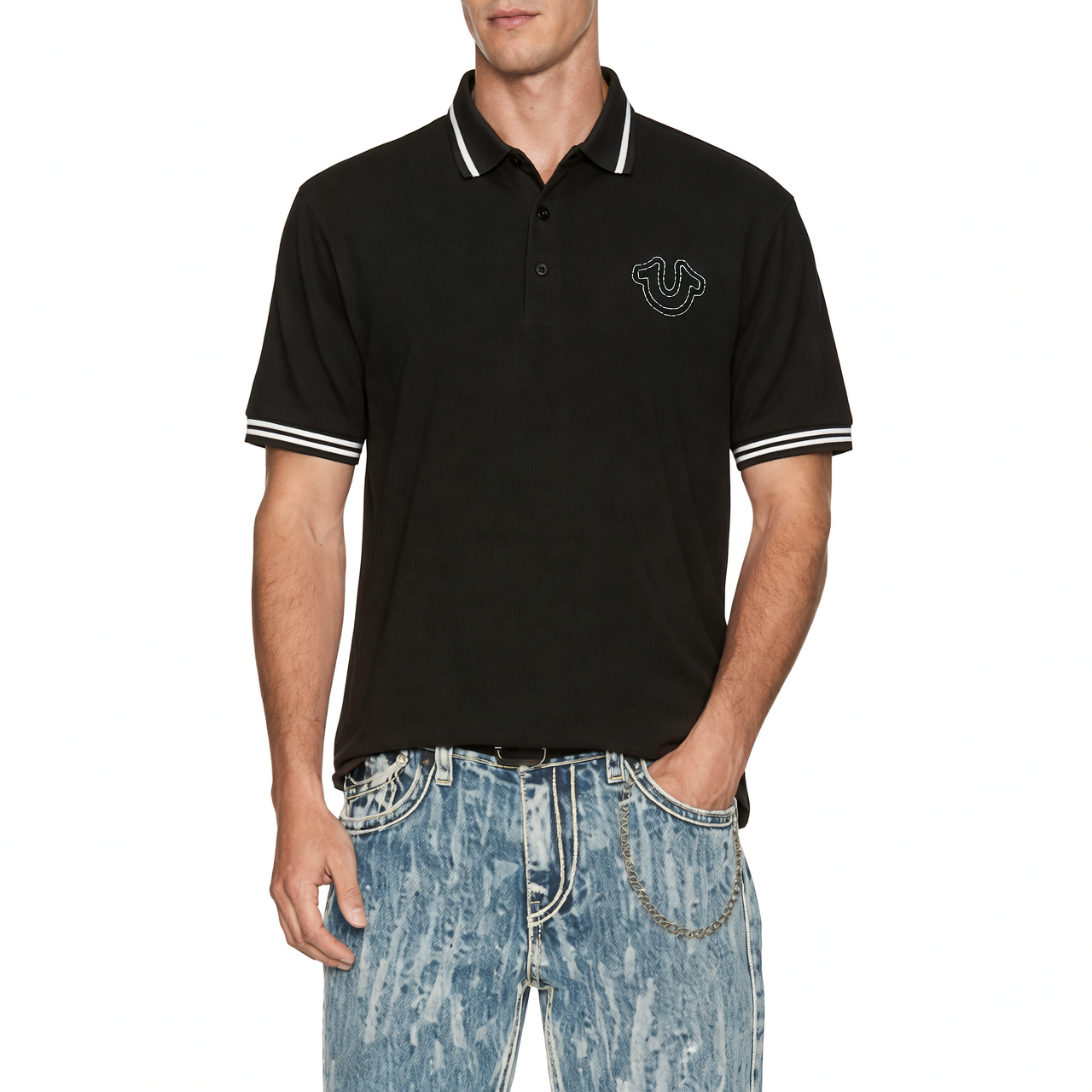 True Religion logo polo shirt