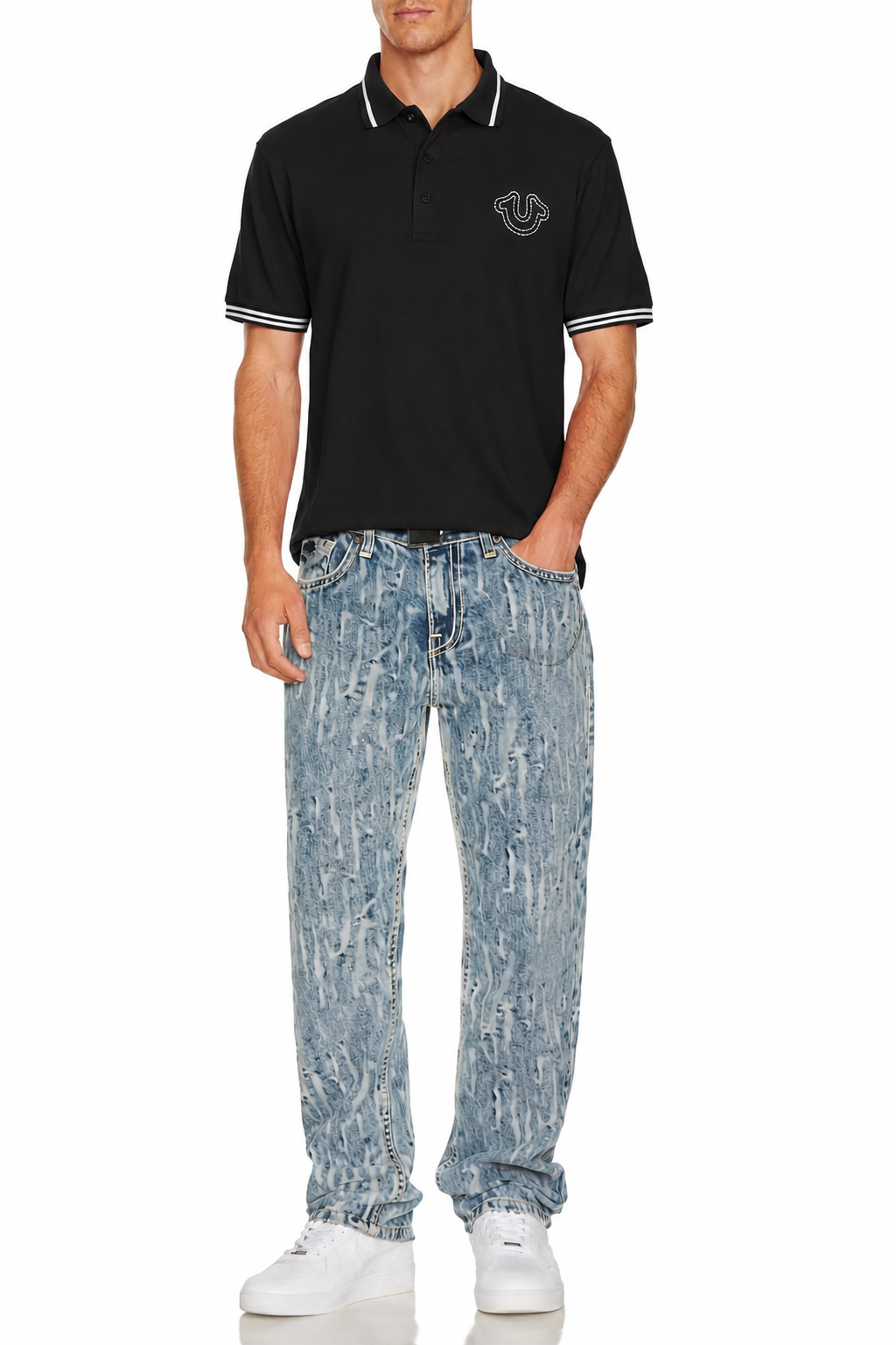True Religion logo polo shirt