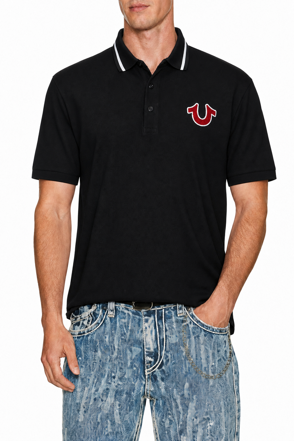 True Religion logo polo shirt