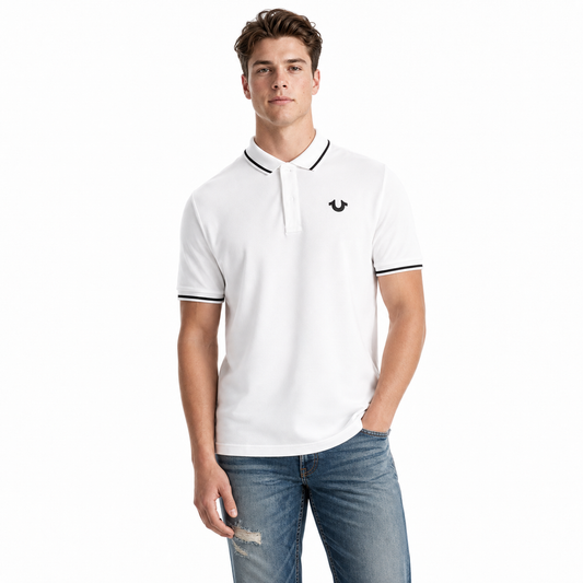 True Religion Slim Fit logo polo shirt