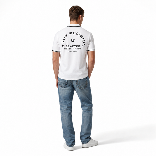 True Religion Slim Fit logo polo shirt