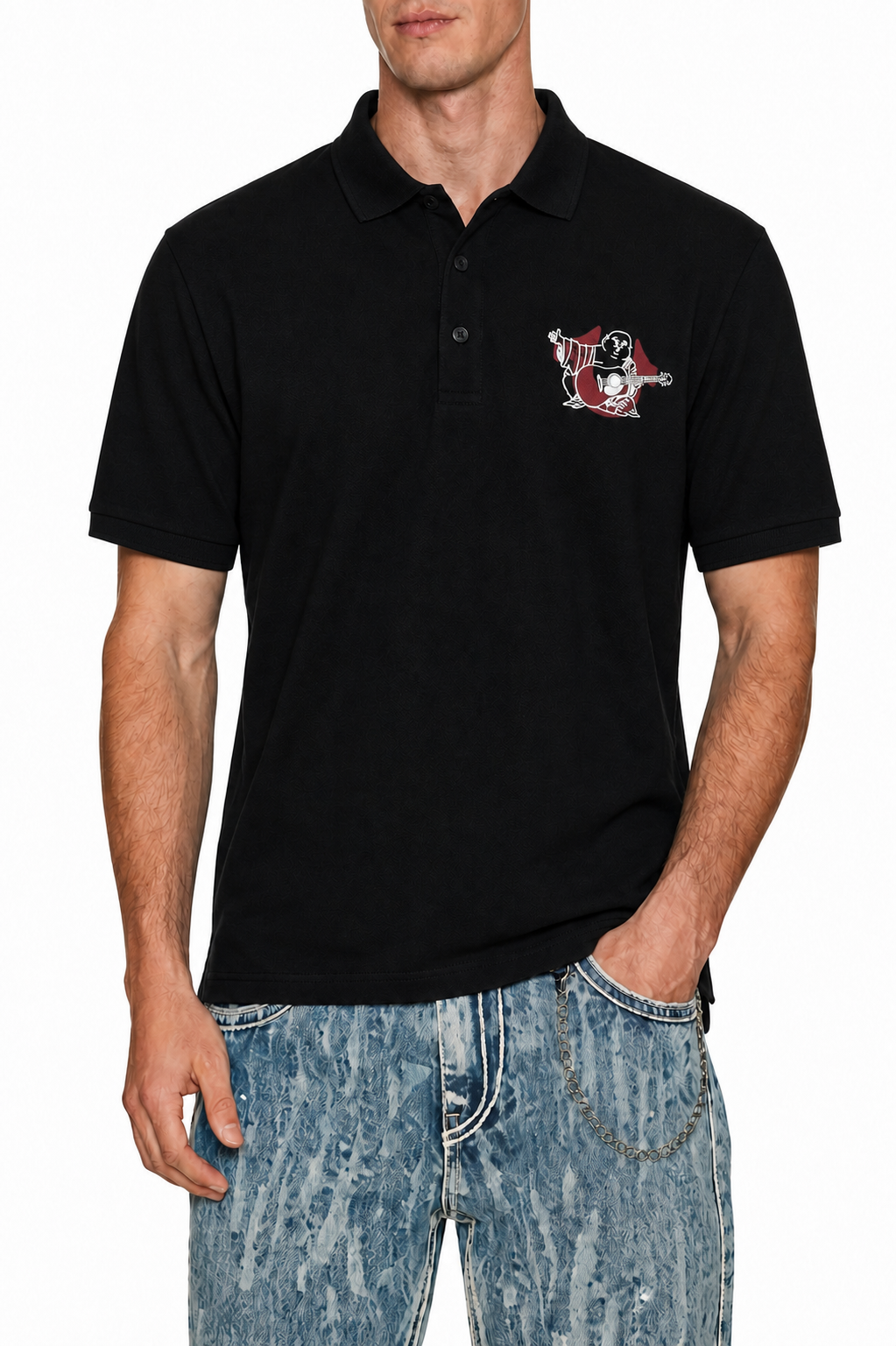 True Religion logo polo shirt