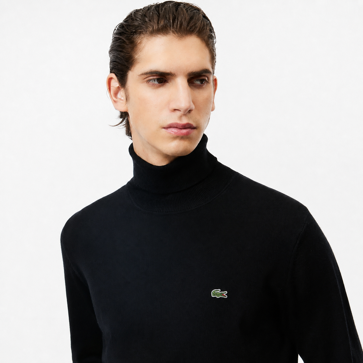 Lacoste Lightweight wool High-neck Sweater