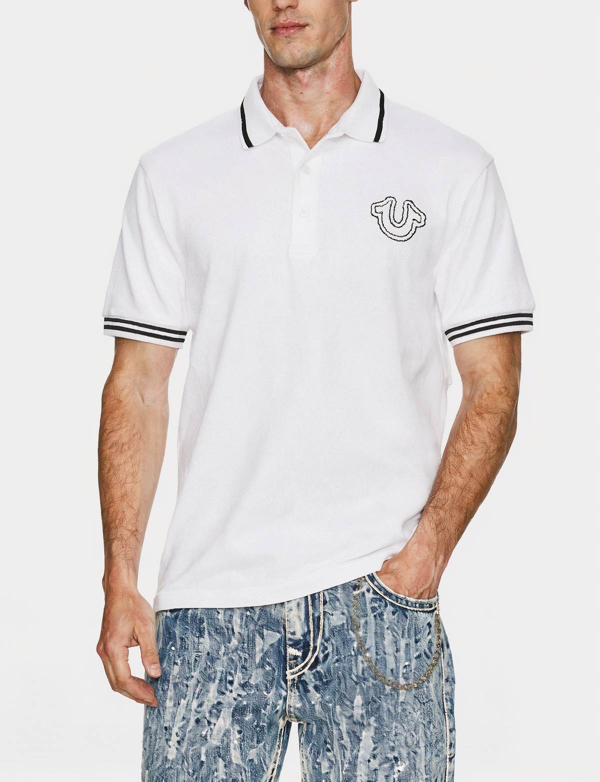 True Religion logo polo shirt