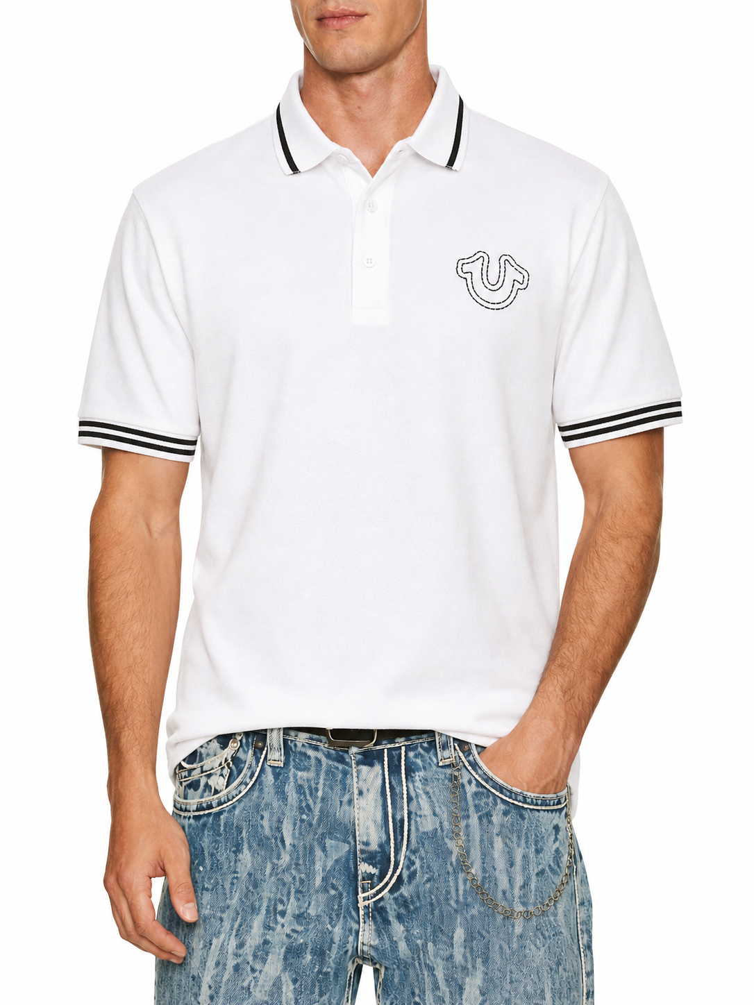 True Religion logo polo shirt