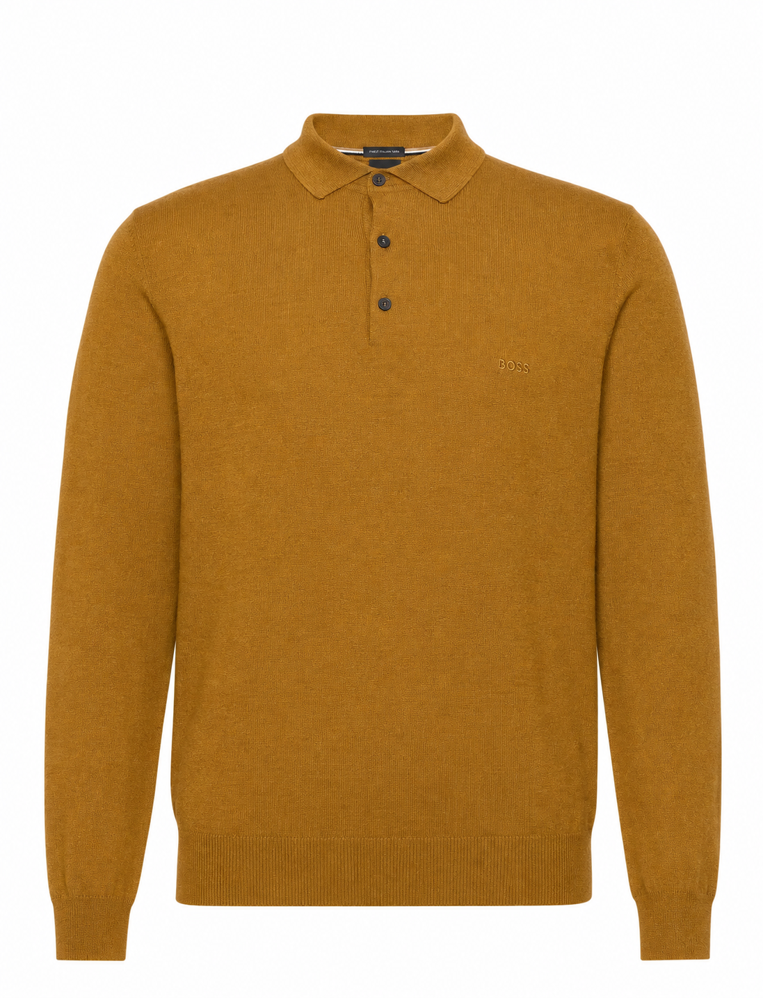 BOSS  Regular Fit Knitted Wool Polo Shirt