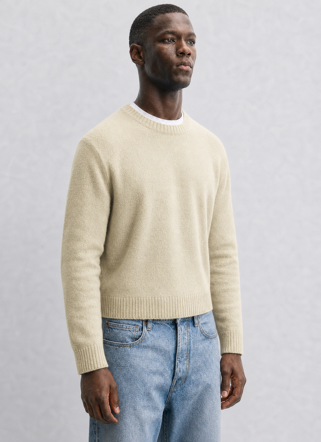 Zara Cropped Heavy Wool Sweater