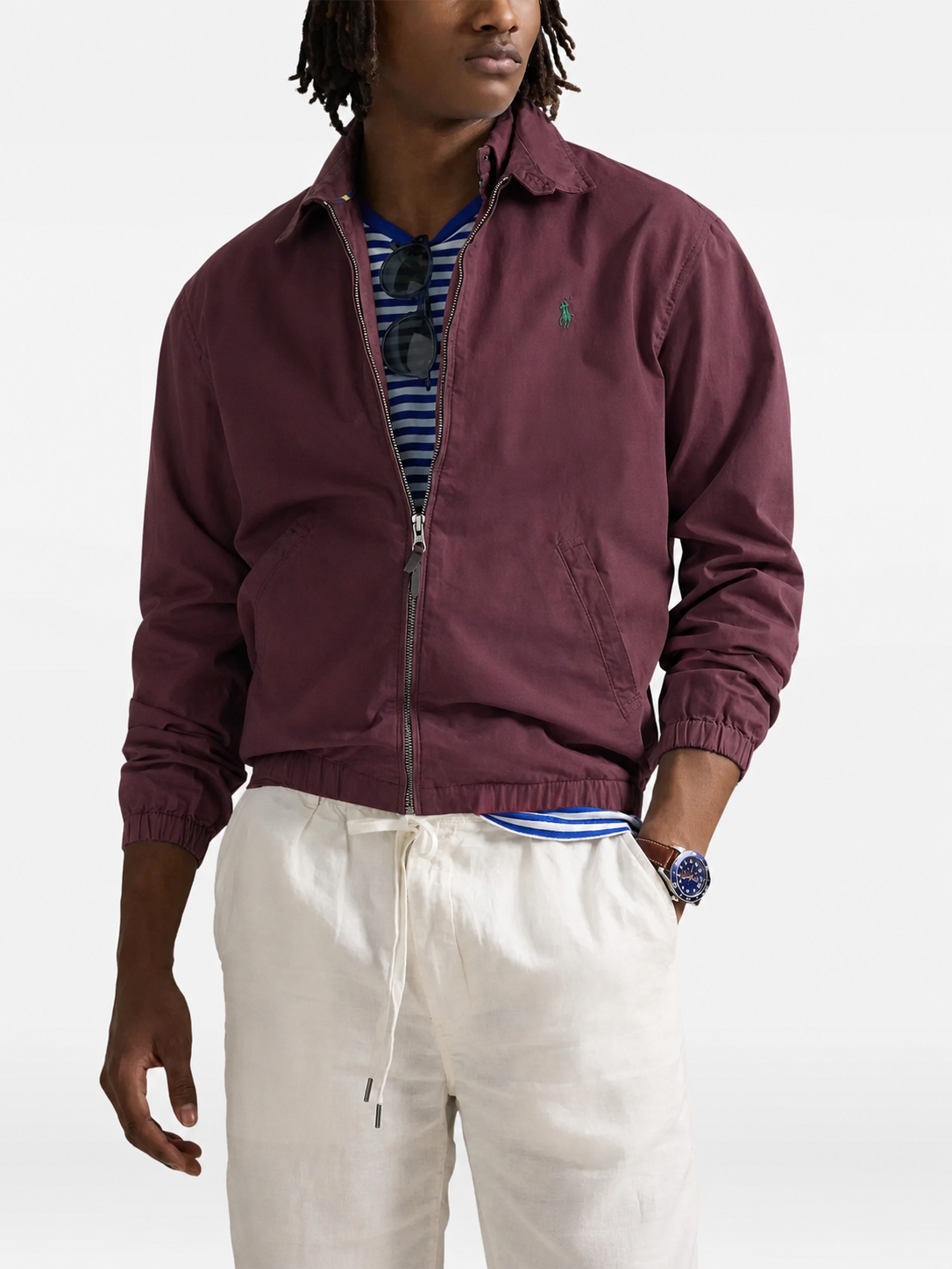 Ralph Lauren Bayport Poplin Cropped Jacket