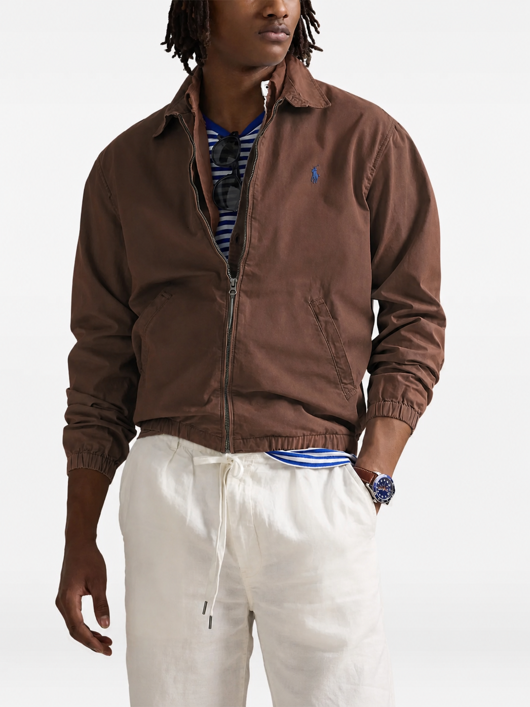 Ralph Lauren Bayport Poplin Cropped Jacket
