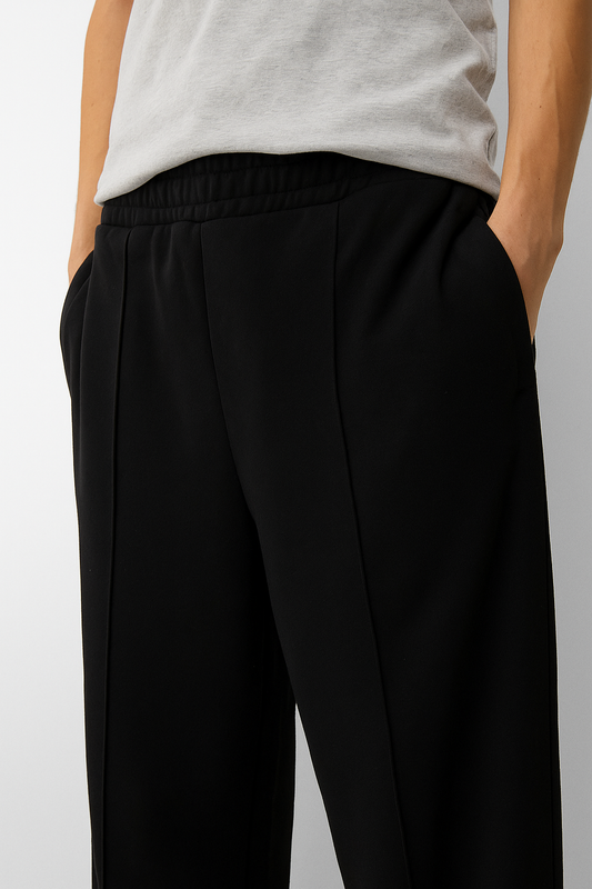 Bershka wide leg sweatpants - Black