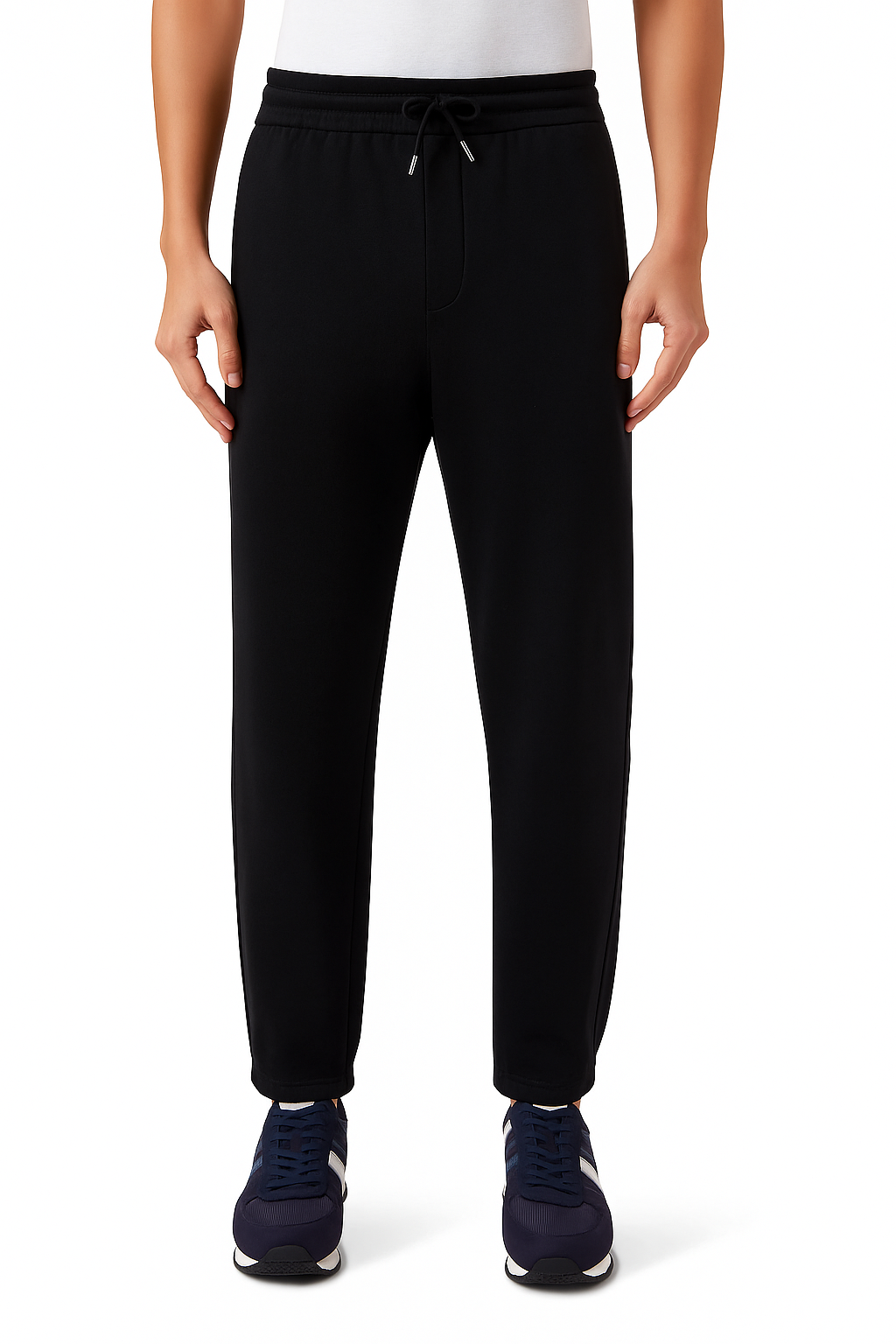 armani exchange sweatpants regular fit - black