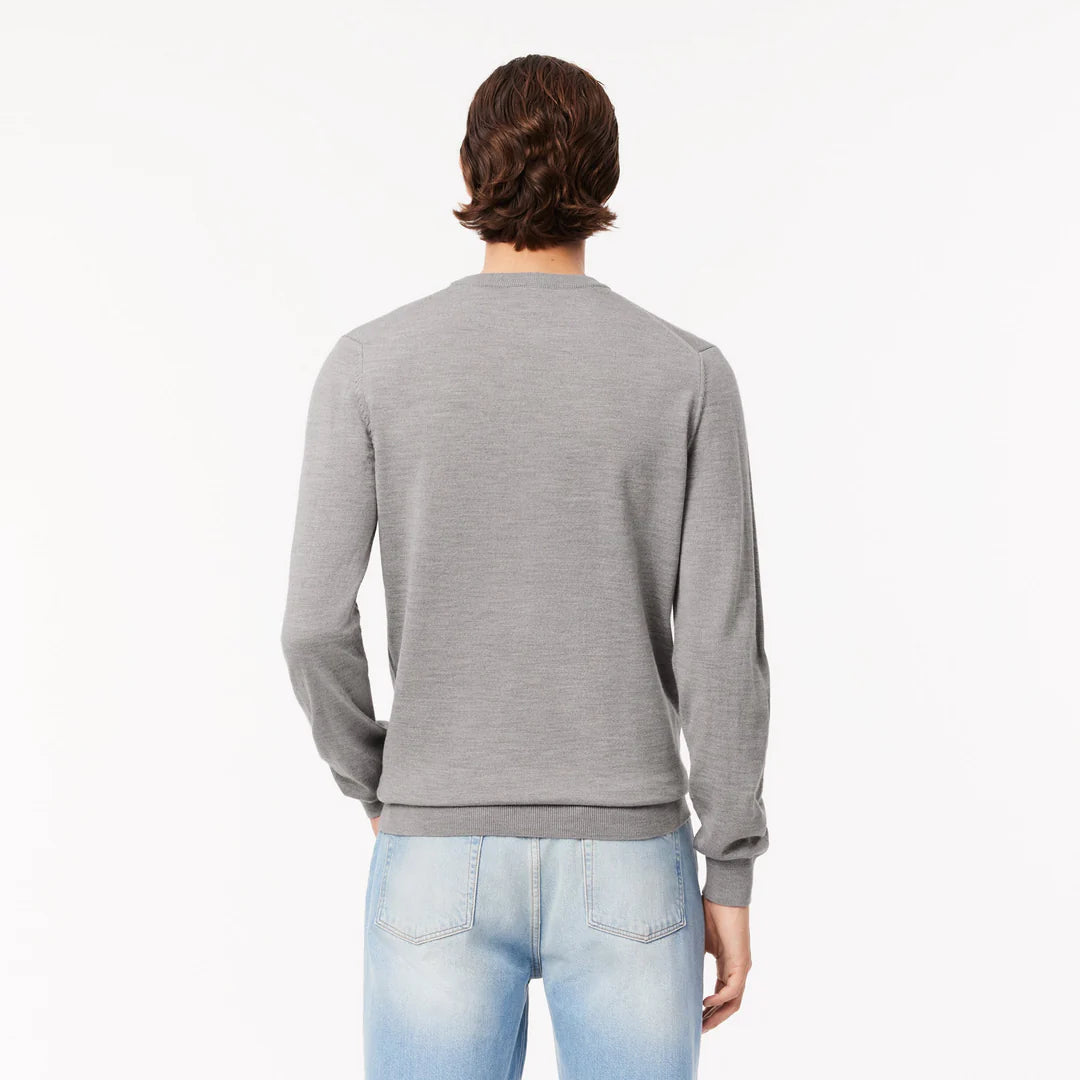 Lacoste Crewneck Lightweight Wool Sweater