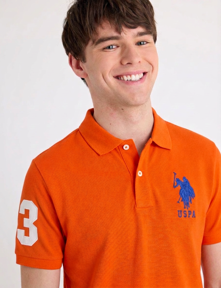 US Polo Breathable Cotton Pique Polo Shirt