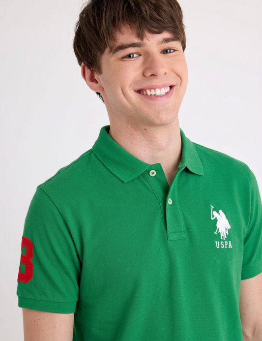 US Polo Breathable Cotton Pique Polo Shirt