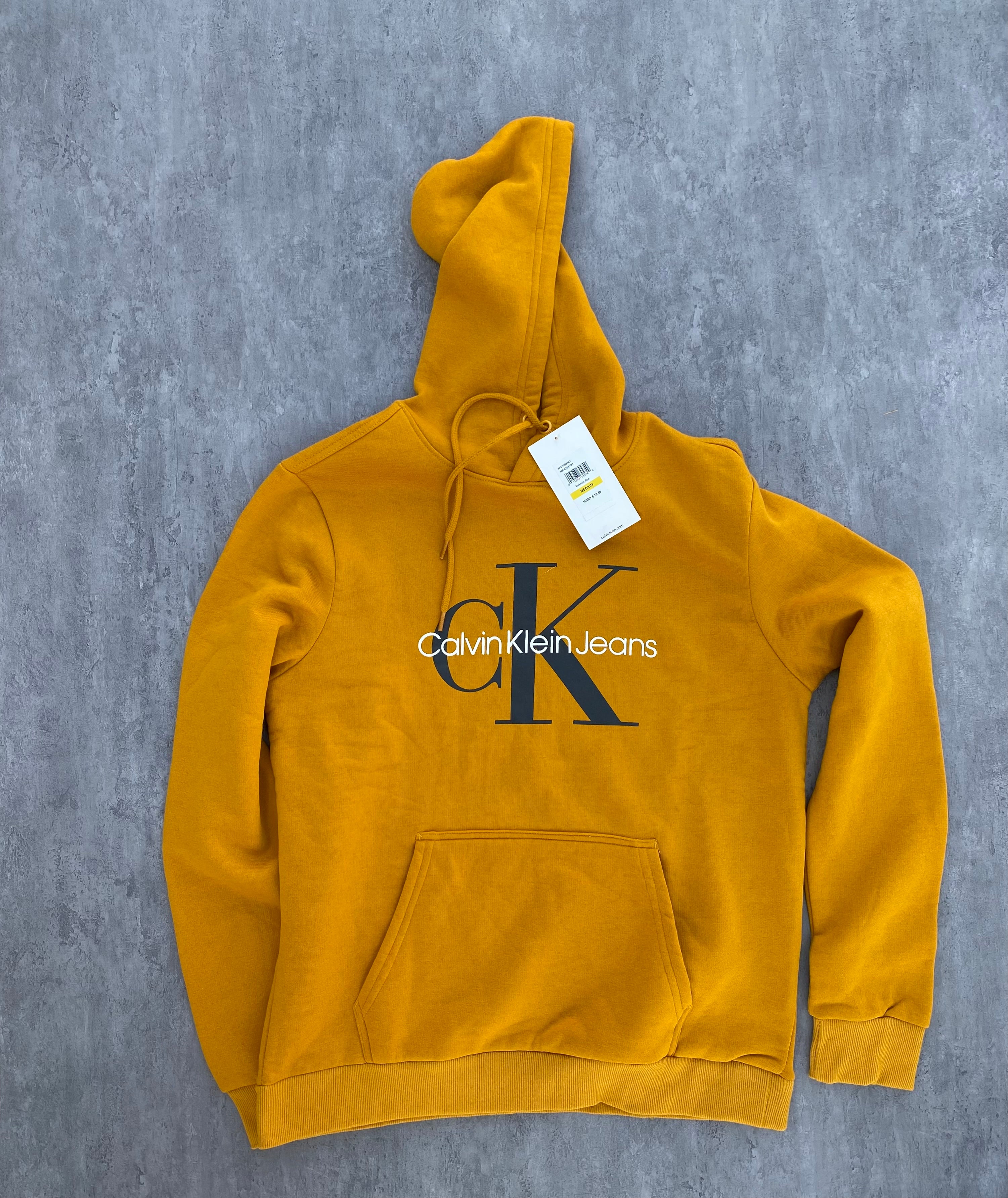 Calvin Klein Jeans Essential Hoodie - Mustard Yellow