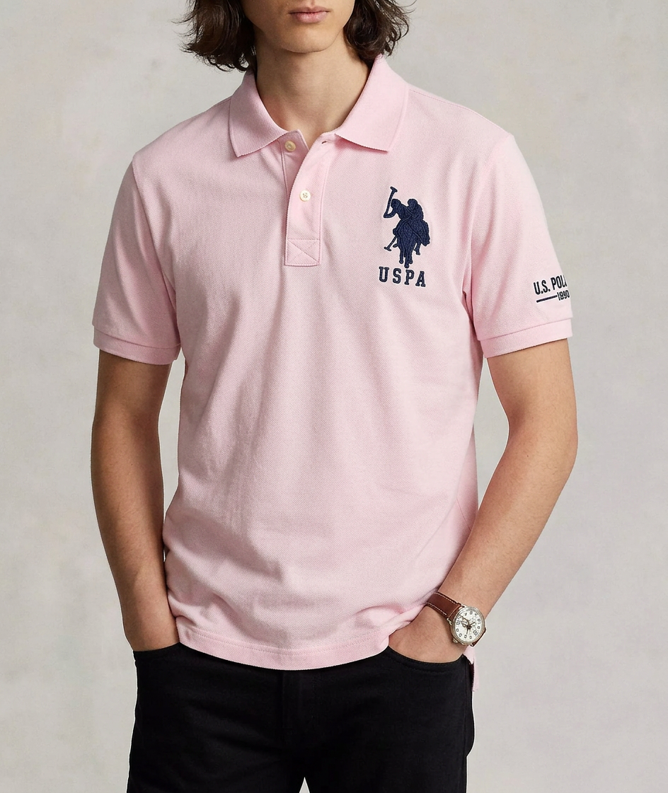 US Polo Breathable Cotton Pique Polo Shirt