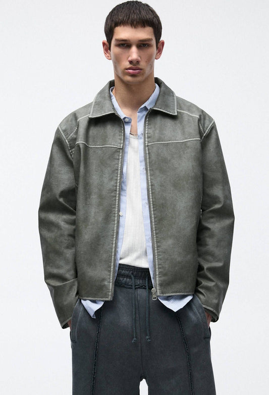 Pull&Bear Faux Leather Jacket