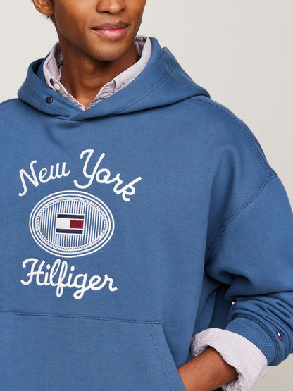 TOMMY HILFIGER HOODIE EMBROIDERED LOGO